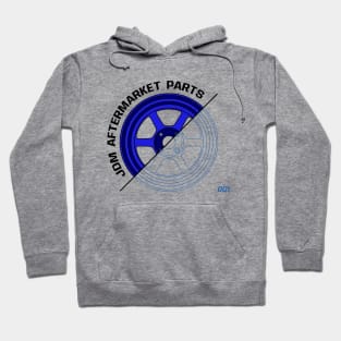 Blue JDM Wheels V3 Hoodie